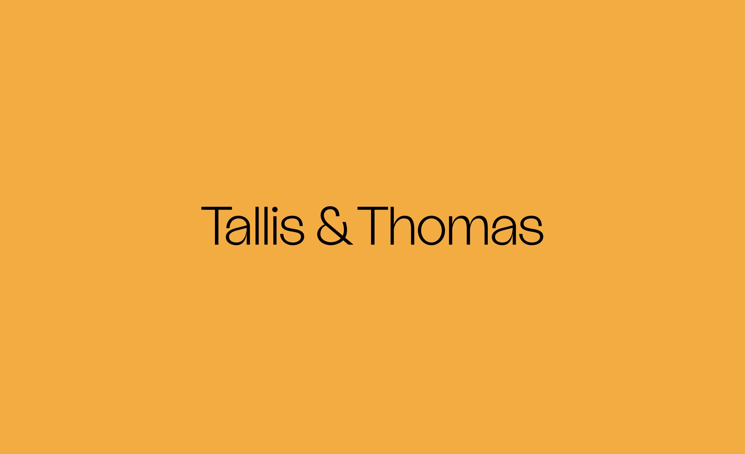 Tallis & Thomas